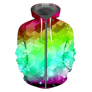 Sudadera con capucha y cremallera de algodón grueso con logo sublimado, tallas grandes, para hombre y mujer, sudadera con capucha para hermandades y fraternidades - Product Image 3