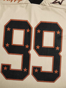 Camiseta de Fútbol Americano para Mujer, Malla Transpirable, Manga Corta, Estampado 01, Estilo Urbano, Cuello en V, 100% Poliéster, Antibacteriana - Product Image 5