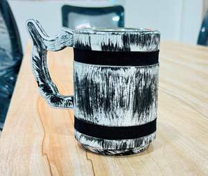 Tazas de madera artesanales hechas a mano con madera natural y acabado rústico para café, té, decoración de cocina, regalo para amantes. - Product Image 1