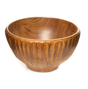 Bol en bois d'acacia massif de forme carrée, décoratif et sculpté, artisanat indien. - Product Image 2