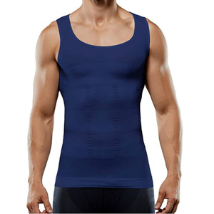 Hot Sale Men's <b>Slimming</b> Body Shapewear Corset Fitness Compression Tank Top Mens Body Shaper <b>Vest</b> - Product Image 3