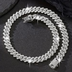 Wholesale Hip Hop Custom <b>Name</b> Cuban Link <b>Chain</b> Lab Moissanite Iced Necklace IGI Certified Gold Plated Gift for Women Men - Product Image 4