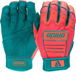 Gants de frappe de baseball en cuir de qualité supérieure Adiha Impex, blancs, fermeture auto-agrippante, unisexe, adulte, entraînement, personnalisables, durables - Product Image 1
