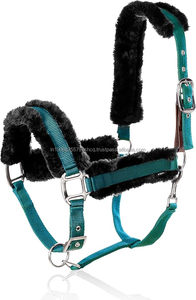 Haute qualité Nylon cheval licou polaire rembourré léger réglable Durable confortable équestre équitation Tack équipement d'entraînement - Product Image 2