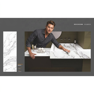 Calacatta Venato 800x2400x15mm Poli Porcelaine Blanc Italien Sol Céramique de Luxe Pierre Frittée Carreaux de Designer - Product Image 5