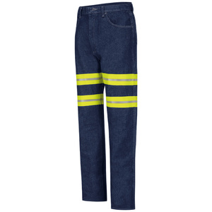 Pantalon de travail haute visibilité pour mécanicien OEM 13,75 oz. Jogger Homme Grande Taille en Denim Épais Taille Mi-Haute Haute Visibilité Antistatique - Product Image 3