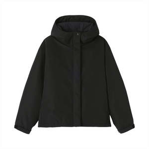 Veste matelassée d'hiver pour homme avec capuche, fermeture éclair, manteau chaud épais, vêtements d'extérieur décontractés, couleur unie, matière polyester - Product Image 3