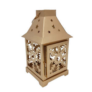 Farol colgante para exteriores, para el hogar, villas, iluminación de suelo y mesa, uso decorativo, portavelas de metal. - Product Image 4