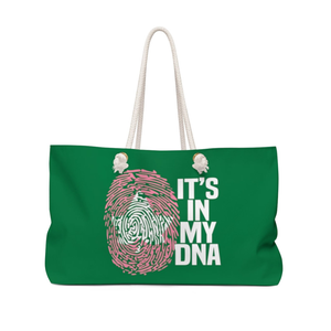 Bolsa de Viaje AKA Its In My DNA, Rosa, Verde y Blanca, Bolsa de Viaje AKA, Bolsa de Gran Capacidad para Pasar la Noche, Bolsa de Regalo Greek Life - Product Image 4