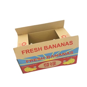 OEM 5-Layer Corrugated Waterproof 55*33*22cm Fruit Paper <b>Boxes</b> 2-Hole Punching Rectangle Fresh Bananas <b>Shipping</b> Recycled - Product Image 4