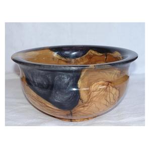 Tazón de Resina Epoxi y Madera de Acacia Hecho a Mano, Libre de BPA, de Alta Calidad, con Superficie Pulida, para Servir y Presentar Frutas - Product Image 1