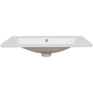 Top per Mobile Bagno Singolo da 30 Pollici con Lavabo in Ceramica Bianca e 3 Fori per Rubinetteria - Product Image 1