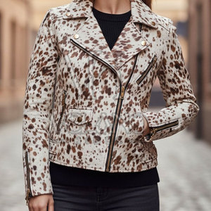 Chaqueta de Cuero Vacuno Premium para Mujer, Corte Clásico y Atemporal, Transpirable y de Secado Rápido, en Venta Online - Product Image 6