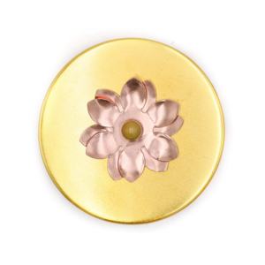 ฮับของขวัญอินเดียกล่องผลไม้แห้งแบบทุบชุบทองขนาด4นิ้วพร้อมฝาทรงกลมสินค้ามาใหม่ - Product Image 4