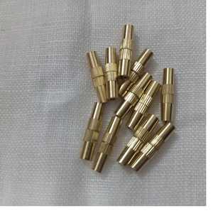 Connecteurs de collier à verrouillage en métal plaqué or avec technique de marquage pour bijoux personnalisés DIY - Product Image 2