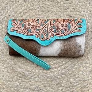 Nouvelle Pochette de Luxe en Cuir de Vachette Véritable Façonnée à la Main, Grande Capacité, Multiples Emplacements pour Cartes, Portefeuille pour Femmes - Product Image 4