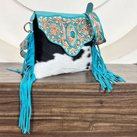 Tas Selempang Kulit Sapi Asli Ukiran Tangan dengan Harga Grosir, Dilengkapi Tas Bahu Senada Motif Bunga, Set Tas Selempang untuk Wanita