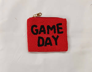 กระเป๋าใส่เหรียญผ้าฝ้ายทำมือประดับลูกปัดสำหรับวันแข่งขันกีฬา ชุดกระเป๋าถือแฟชั่นปักลายตามสั่งพร้อมซิปปิด สำหรับผู้หญิงในงานกีฬา - Product Image 2