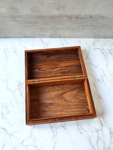 Boîte de rangement en bois décorative avec couvercle, pour la maison, la table, vente en gros B2B - Product Image 2