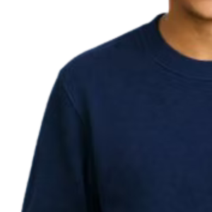 Sweat-shirt à col rond bleu foncé pour garçons, pull décontracté à manches longues, streetwear quotidien, vêtements confortables pour un style de vie actif - Product Image 4