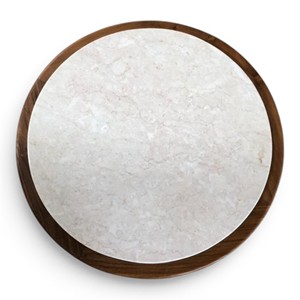Handmade Minimalist Round Marble <b>Top</b> <b>Solid</b> Teak <b>Wood</b> Side <b>Table</b> Handmade Designer Coffee <b>Table</b> Furniture for Hotel Villa Home - Product Image 4
