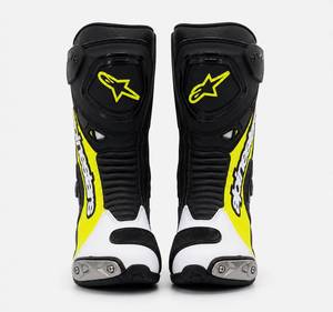 SX-TECH Moto Bottes pour Hommes en Cuir Véritable Noir Blanc Rouge avec Fermeture Éclair, Respirantes, Résistantes aux Abrasions à la Cheville, Personnalisables, Toutes Saisons, EVA - Product Image 3