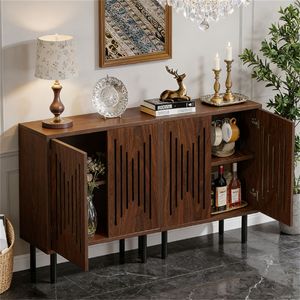 Buffet de grande capacité pour couverts et vaisselle, solution de rangement pour salon, avec un design élégant - Product Image 1