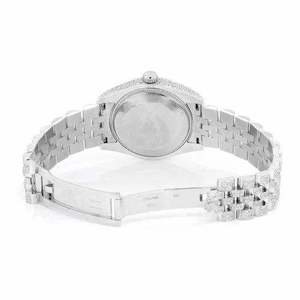 Luxury Fully Iced Out Moissanite Watch Ice Blue Dial <b>Automatic</b> Mechanical Diamond Watch Stainless Steel - Product Image 3