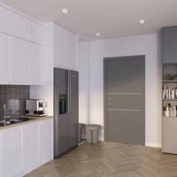 Puertas de Entrada Interiores de Estilo Posmoderno Americano, Insonorizadas, con Aislamiento Térmico, de MDF, para Sala de Estar, Dormitorio, Oficina, Cocina, Hotel