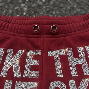 Shorts de survêtement amples en molleton épais avec strass pour homme - Collection Streetwear du fabricant - Product Image 3