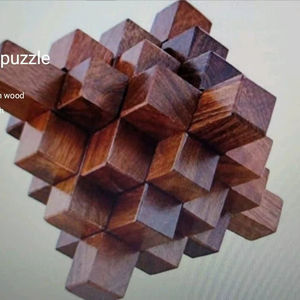 Jeu de puzzle en bois éducatif pour enfants, casse-tête, jeu de réflexion, logique, divertissement familial, jouet d'intelligence pour enfants, finition polie - Product Image 1