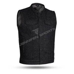 Gilet en toile de coton 100% de bonne qualité, prix raisonnable, vêtements pour hommes, gilet pour moto, gilet en toile unisexe - Product Image 5