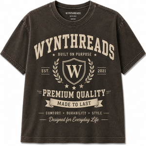 T-shirt tricoté pour homme, délavé à l'acide, 100% coton, col rond côtelé, coupe classique, manches courtes, haute qualité, logo personnalisé, vente en gros - Product Image 5