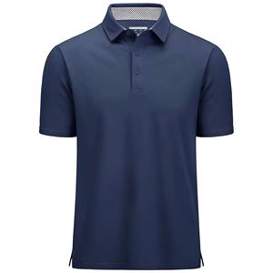 เสื้อถักสีดำสำหรับผู้ชาย ผ้าฝ้าย 100% ระบายอากาศได้ดี กันน้ำ ไร้รอยต่อ ป้องกันรอยยับ มีกระเป๋าโลโก้ด้านหน้า ทรง 6 แผง สวมใส่สบาย แบบลำลอง - Product Image 5