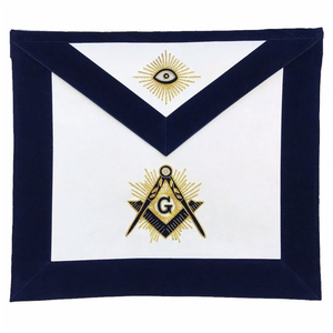 New Latest Design Past Master Blue Masonic <b>Aprons</b> <b>White</b> & With Custom Color Embroidery Customized Masonic Masonic <b>Aprons</b> - Product Image 1