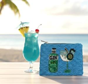 Monedero navideño con cuentas HO BAG, bordado, para regalo, con logotipo personalizado, monedero y cartera bordados con cuentas de semillas - Product Image 1