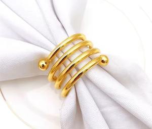 Anillos de Servilleta de Alambre Metálico Ligeros de Diseño Único, Clásicos y Elegantes, Accesorios Unisex para Mesa de Comedor, Disponibles para la Venta - Product Image 4