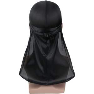 2025 Silky Durag Headwraps con cola extra larga y correas anchas para 360 Waves and Do Rag Cycling Hats & Headwear - Product Image 3