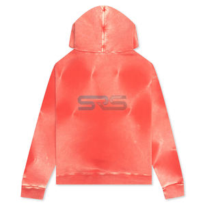 Sweat à capuche unisexe délavé effet soleil, manches longues, pull-over, design moderne, mode urbaine, confortable, broderie frontale - Product Image 2