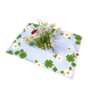 Paper Art Viet Sun Flower 3D Pop up Card <b>Envelope</b> Handmade Origami Greeting Cards Digital Printing Rectangle for All Occasions - Product Image 2