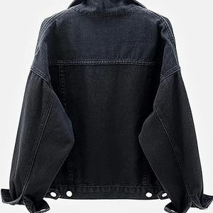 Veste en jean tendance pour femme, style urbain moderne, vêtement d'extérieur en jean bleu, tissu de qualité supérieure, approvisionnement en gros - Product Image 2