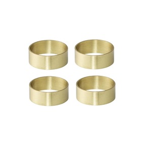 Geometric Napkin Rings Brass Durable Wedding <b>Table</b> Decoration Set Ring Shape Elegant Zinc Alloy <b>Table</b> Decor Napkin Ring - Product Image 6