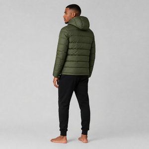 <b>Waterproof</b> Windproof Customized OEM <b>Padded</b> Front Premium Quality New Fashion Wholesale Winter Men's Hooded Puffer <b>Jacket</b> Canvas - Product Image 2