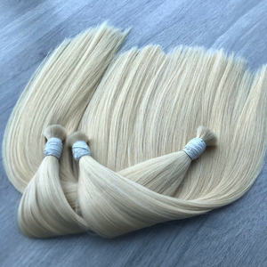 Precio de fábrica 100% Raw Virgin Vietnamese Human Bulk Hair Bone Straight 60 ASH Color Super Double Drawn Hair Extensions - Product Image 1