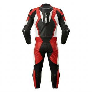 Combinaison de course moto personnalisée en cuir perforé, équipement de pilotage pour la piste, fabricant OEM, vêtements de protection pour motards - Product Image 2