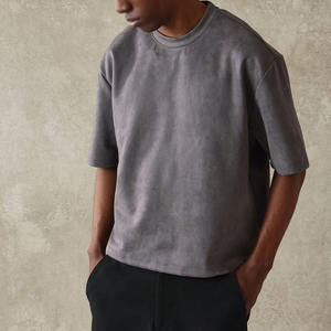 T-shirts Homme Oversize en Coton Épais Délavé à l'Acide avec Logo Personnalisé – Streetwear Marque Privée B2B Vente en Gros OEM ODM - Product Image 2