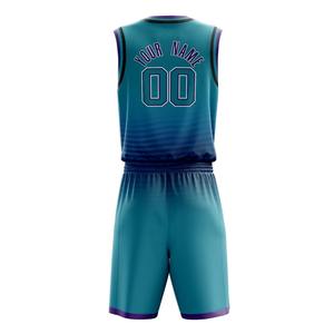Uniformes de baloncesto personalizados con MOQ bajo, conjunto de ropa deportiva, uniforme de baloncesto transpirable en venta a bajo precio - Product Image 3