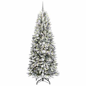 Árbol de Navidad Artificial Blanco de 82.68 Pulgadas con 300 Luces LED - Product Image 3