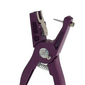 Pince à découper les oreilles pour bovins, instrument chirurgical manuel vétérinaire, couleur violette - Product Image 5