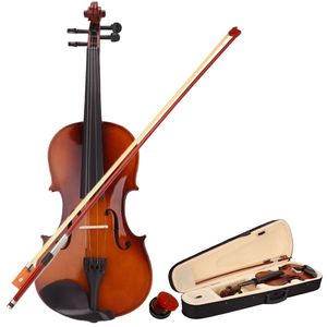 Nuovo custodia per violino acustico 4/4 con archetto e resina naturali per il tuo viaggio musicale - Product Image 1